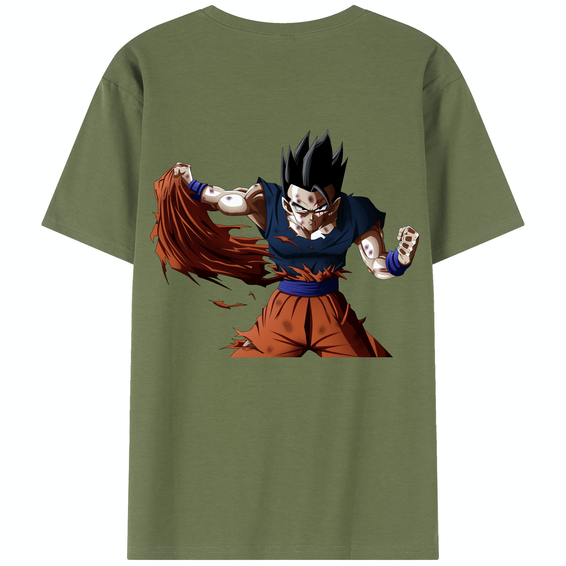 （画像用） ドラゴンボール ベジータ四世（Bejīta Yonsei）DRAGON BALL Vegeta IV 綿100％半袖Tシャツ（背面プリント）